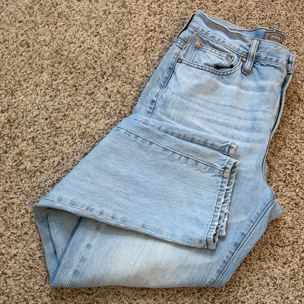 J Crew Point Sur Light wash jeans 100%cotton California style T29 women’s 8 tall